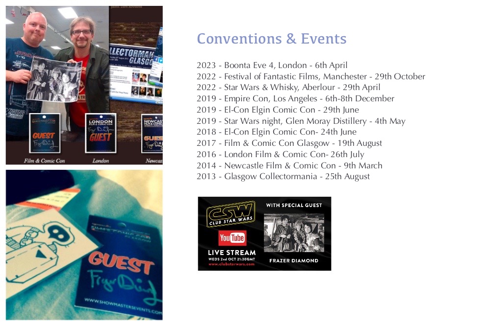 Conventions Events and Appearances